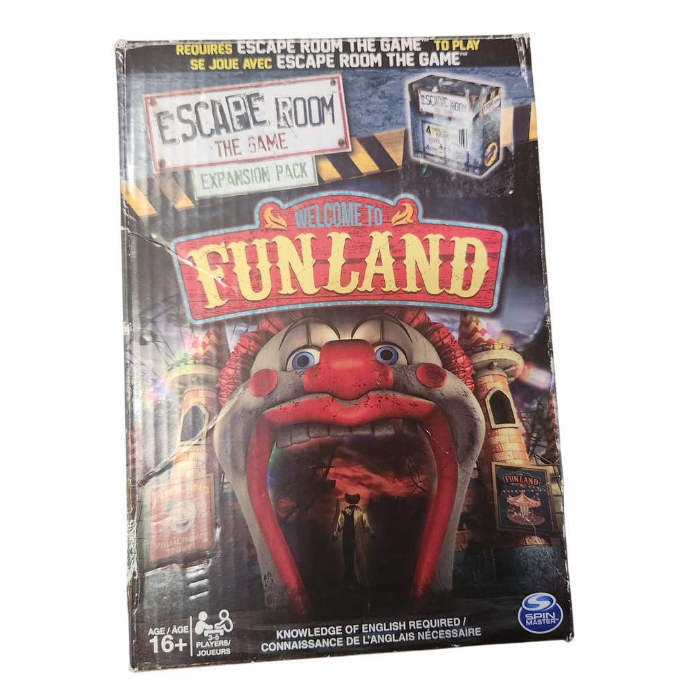 Escape Room The Game Welcome to‎ Funland Expansion Pack Board Game 16+